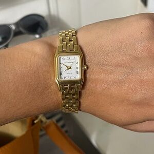 Liz Claiborne Women's Vintage Tank Style Watch